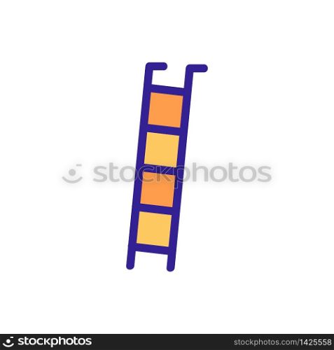 trigger ladder to pool icon vector. trigger ladder to pool sign. color symbol illustration. trigger ladder to pool icon vector outline illustration