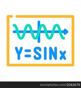 trigonometry formula color icon vector. trigonometry formula sign. isolated symbol illustration. trigonometry formula color icon vector illustration