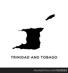 Trinidad and Tobago map icon design trendy