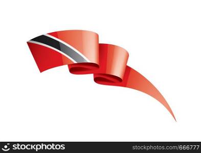 trinidad and tobago national flag, vector illustration on a white background. trinidad and tobago flag, vector illustration on a white background
