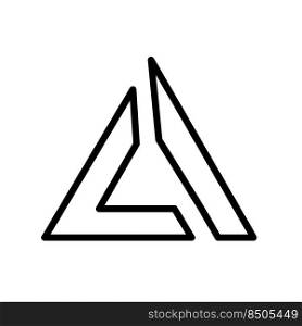 trinity icon design vector template