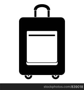 Trip bag icon. Simple illustration of trip bag vector icon for web design isolated on white background. Trip bag icon, simple style