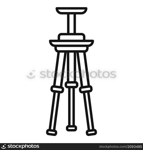 Tripod icon outline vector. Video camera stand. Mobile tripod. Tripod icon outline vector. Video camera stand