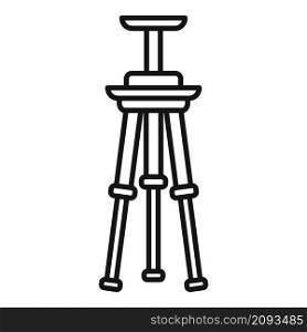 Tripod icon outline vector. Video camera stand. Mobile tripod. Tripod icon outline vector. Video camera stand