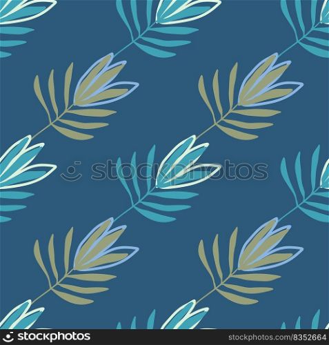Troπcal flowers seam≤ss pattern. Troπcal palm≤aves wallpaper. Botanical floral background. Exotic plant backdrop. Design for fabric, texti≤, wrapπng, cover. Jung≤≤af vector illustration. Troπcal flowers seam≤ss pattern. Troπcal palm≤aves wallpaper.