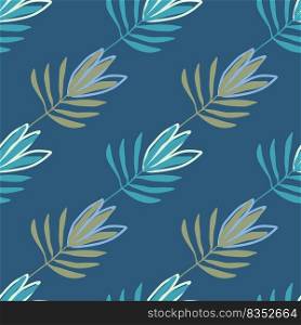 Troπcal flowers seam≤ss pattern. Troπcal palm≤aves wallpaper. Botanical floral background. Exotic plant backdrop. Design for fabric, texti≤, wrapπng, cover. Jung≤≤af vector illustration. Troπcal flowers seam≤ss pattern. Troπcal palm≤aves wallpaper.