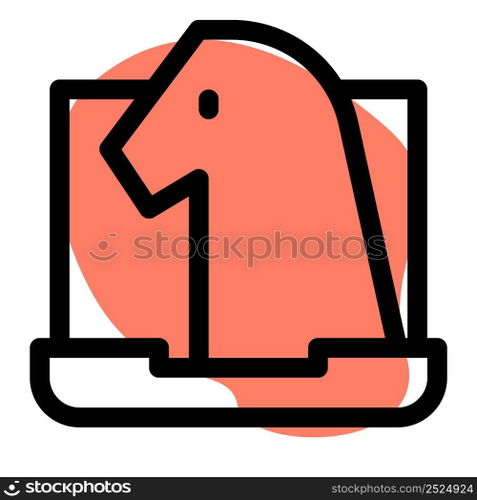 Trojan, a malicious software for hacking computer.
