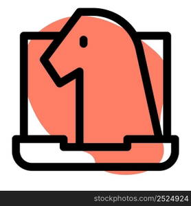 Trojan, a malicious software for hacking computer.