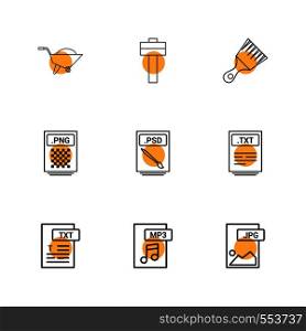 Trolley , hammer , brush , png , psd file , txt file , mp3 , audio , jpg , image ,icon, vector, design, flat, collection, style, creative, icons