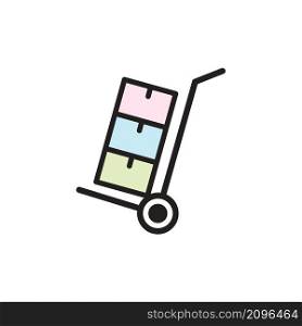 trolley icon design vector templates white on background