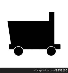 trolley icon vector template illustration logo design