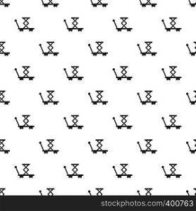 Trolley pattern. Simple illustration of trolley vector pattern for web design. Trolley pattern, simple style