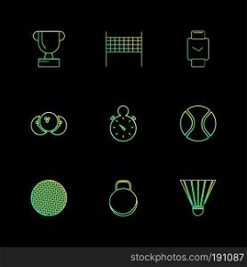 trophy , ball , stopwatch , sports , games , fitness , athletics , football , bodybuilding , snooker , ball , cricket , tennis , stopwatch , golf  , social , media , icon, vector, design,  flat,  collection, style, creative,  icons