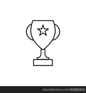 Trophy icon. Cup logo for the winner. Vector illustration. stock image. EPS 10.. Trophy icon. Cup logo for the winner. Vector illustration. stock image.