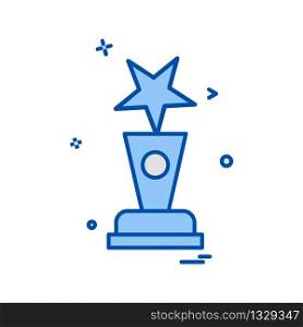 Trophy icon design vector
