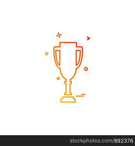 Trophy icon design vector