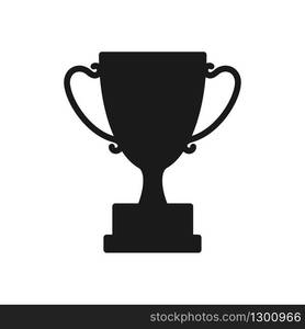 trophy icon in trendy flat style