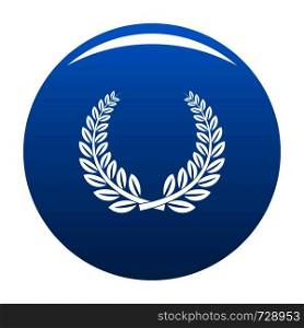 Trophy icon. Simple illustration of trophy vector icon for any design blue. Trophy icon vector blue