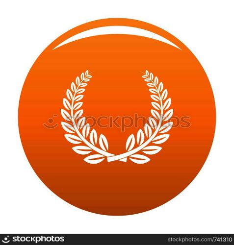 Trophy icon. Simple illustration of trophy vector icon for any design orange. Trophy icon vector orange