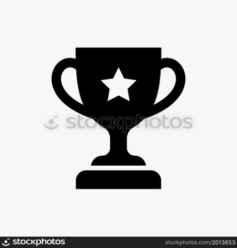 trophy icon solid style