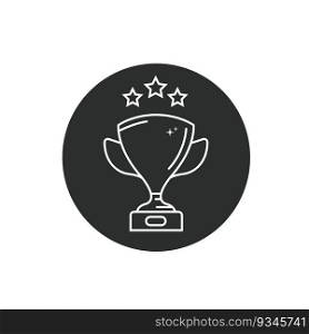 trophy  icon vector design template web