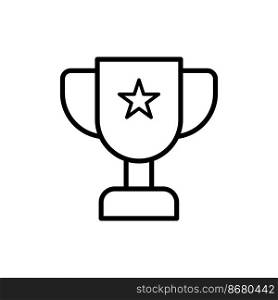Trophy icon vector design templates isolated on white background