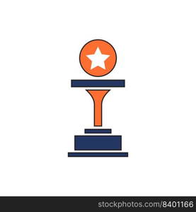 trophy icon vector illustration