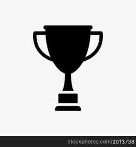 trophy icon vector solid style
