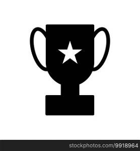 Trophy icon vector. Trophy icon simple. Trophy icon isolated on white background