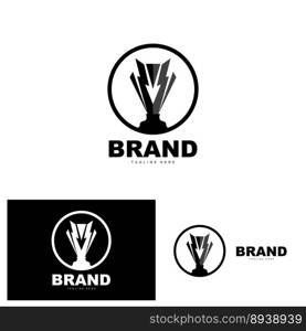 Trophy Logo Design, Award Winner Ch&ionship Trophy Vector, Success Brand