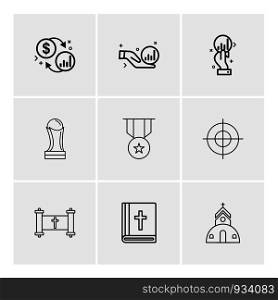 trophy , medal , focus , bible , church , religion , coin , dollar , money, crypto ,icon, vector, design, flat, collection, style, creative, icons