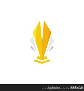 Trophy Vector icon design illustration Template