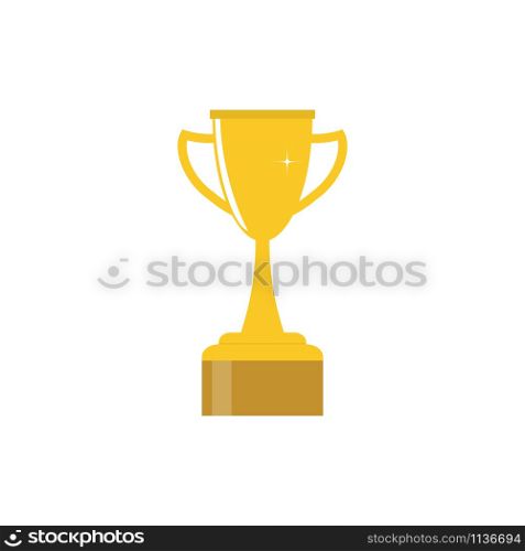 Trophy winners cup. Golden trophy cup vector