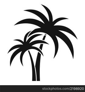 Tropic palm icon simple vector. Beach tree. Summer plant. Tropic palm icon simple vector. Beach tree