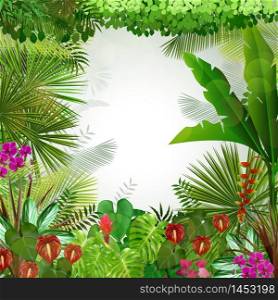 Tropical background beautiful .Vector