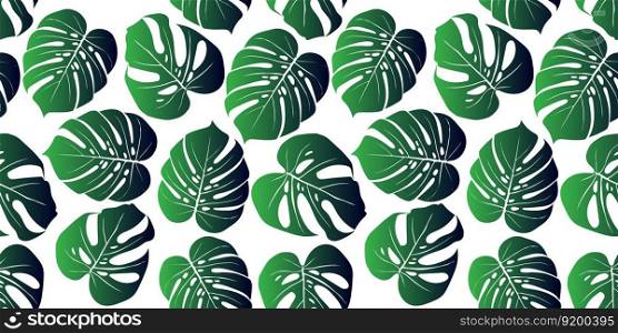 Tropical background with monstera leaves. Seamless floral exotic hawaiian pattern. Jungle  palm print. Tropical background with monstera leaves. Seamless floral exotic hawaiian pattern. Jungle  palm wallpaper. 