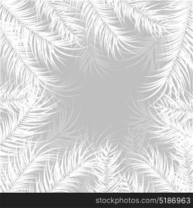 Tropical design with monstera palm leaves and plants on gray background, vector illustration