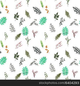 Tropical elements: Agonis, Eucalyptus, Annona, Balata, Zamiokulkas, Cissus. seamless pattern. Vector Illustration. EPS10. Tropical elements: Agonis, Eucalyptus, Annona, Balata, Zamiokulkas, Cissus. seamless pattern. Vector Illustration.