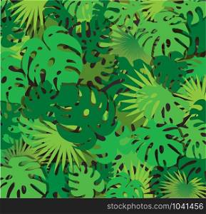 tropical leafs template background vector illustration EPS10