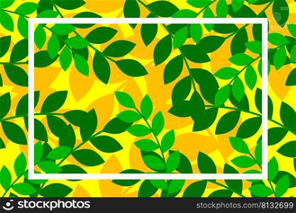tropical leaves patterned background vector illustration