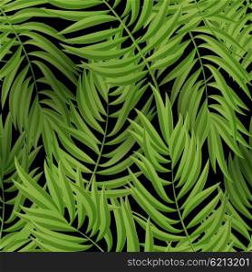 Tropical Palm leaves. Vector seamless. Tropical Palm leaves. Tropic palm. Tropical Palm leaf. Green tropic palm. Green palm summer tropical leaves. Tropic leaves frame.Green summer tropic palm leaves. Square frame.Square design tropic palm