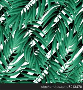 Tropical Palm leaves. Vector seamless. Tropical Palm leaves. Tropic palm. Tropical Palm leaf. palm summer tropical leaves. Tropic leaves frame.summer tropic palm leaves. Geometric pattern.