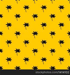 Tropical palm tree pattern seamless vector repeat geometric yellow for any design. Tropical palm tree pattern vector