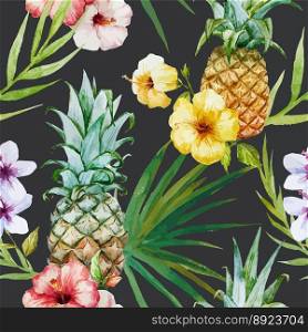 Tropical pattern vector image