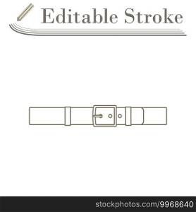 Trouser Belt Icon. Editable Stroke Simple Design. Vector Illustration.
