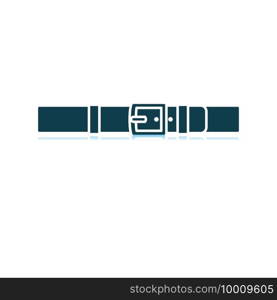 Trouser Belt Icon. Shadow Reflection Design. Vector Illustration.