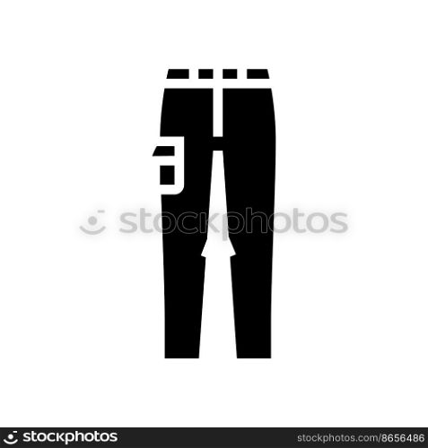 trousers pants apparel glyph icon vector. trousers pants apparel sign. isolated symbol illustration. trousers pants apparel glyph icon vector illustration