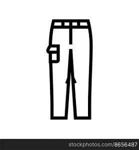 trousers pants apparel line icon vector. trousers pants apparel sign. isolated contour symbol black illustration. trousers pants apparel line icon vector illustration