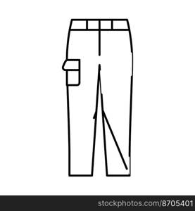 trousers pants apparel line icon vector. trousers pants apparel sign. isolated contour symbol black illustration. trousers pants apparel line icon vector illustration