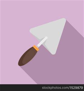 Trowel icon. Flat illustration of trowel vector icon for web design. Trowel icon, flat style